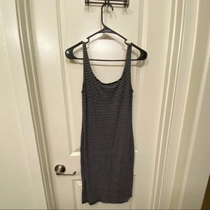 Black/White Striped Sundress Size Large